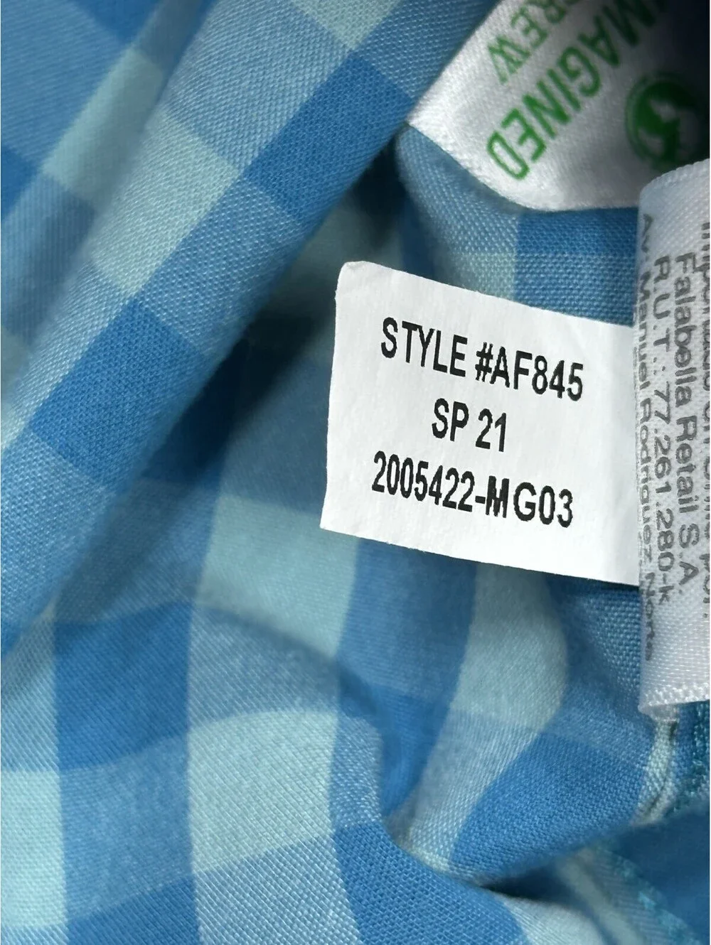 J Crew Classic Flex Washed Check Oxford Button Up Blue Men M